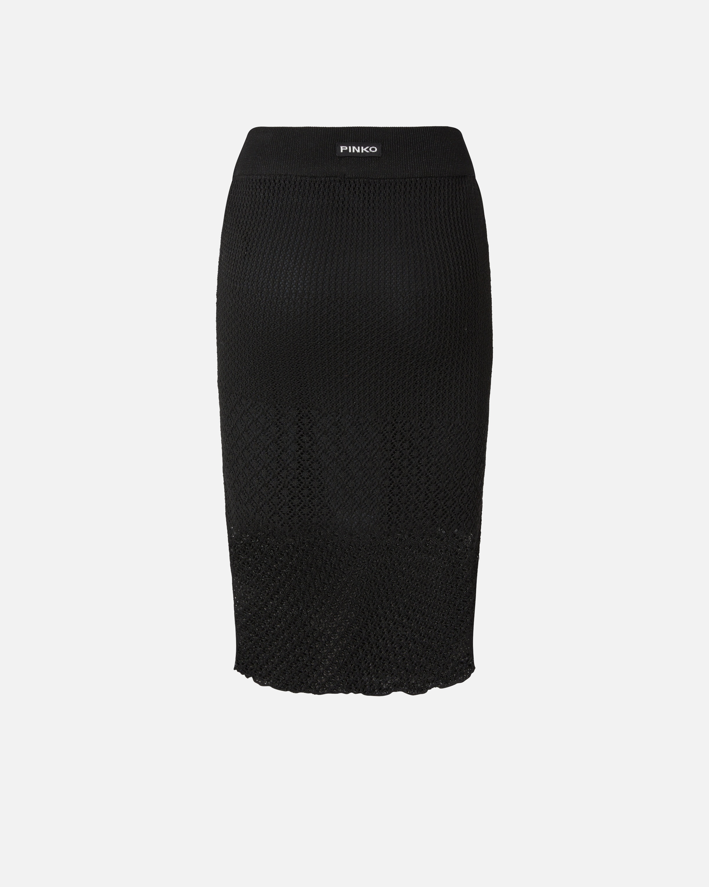 PENCIL SKIRT WITH OPENWORK KNIT - 2