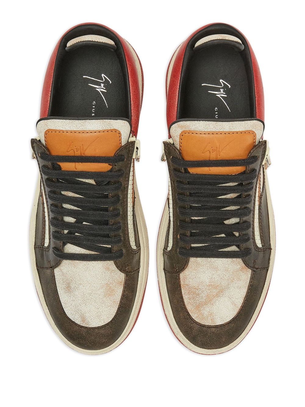 GZ94 dual-tone low-top sneakers - 4