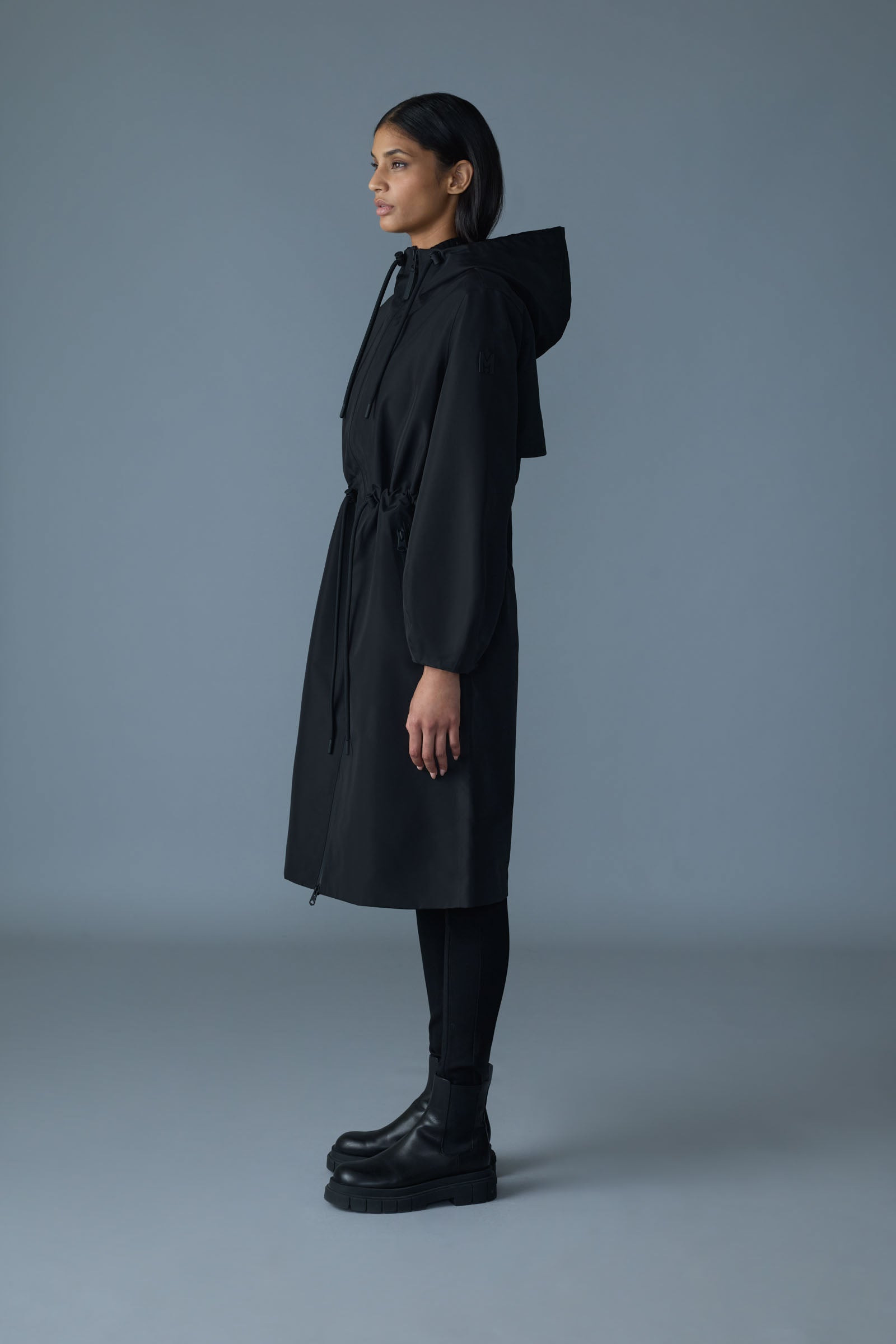 MEKELLE-Z Long Recycled Technical Rain Coat - 3
