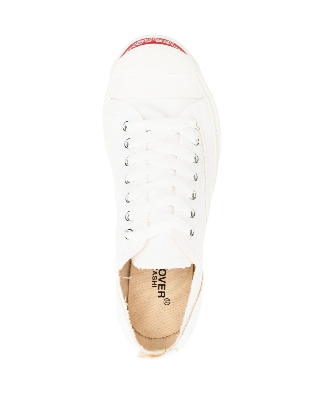 logo-print low-top sneakers - 4