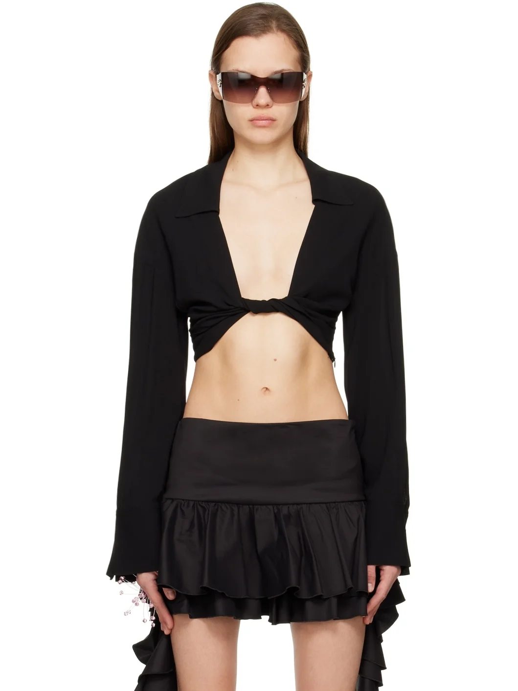 Black Twisted Shirt - 1