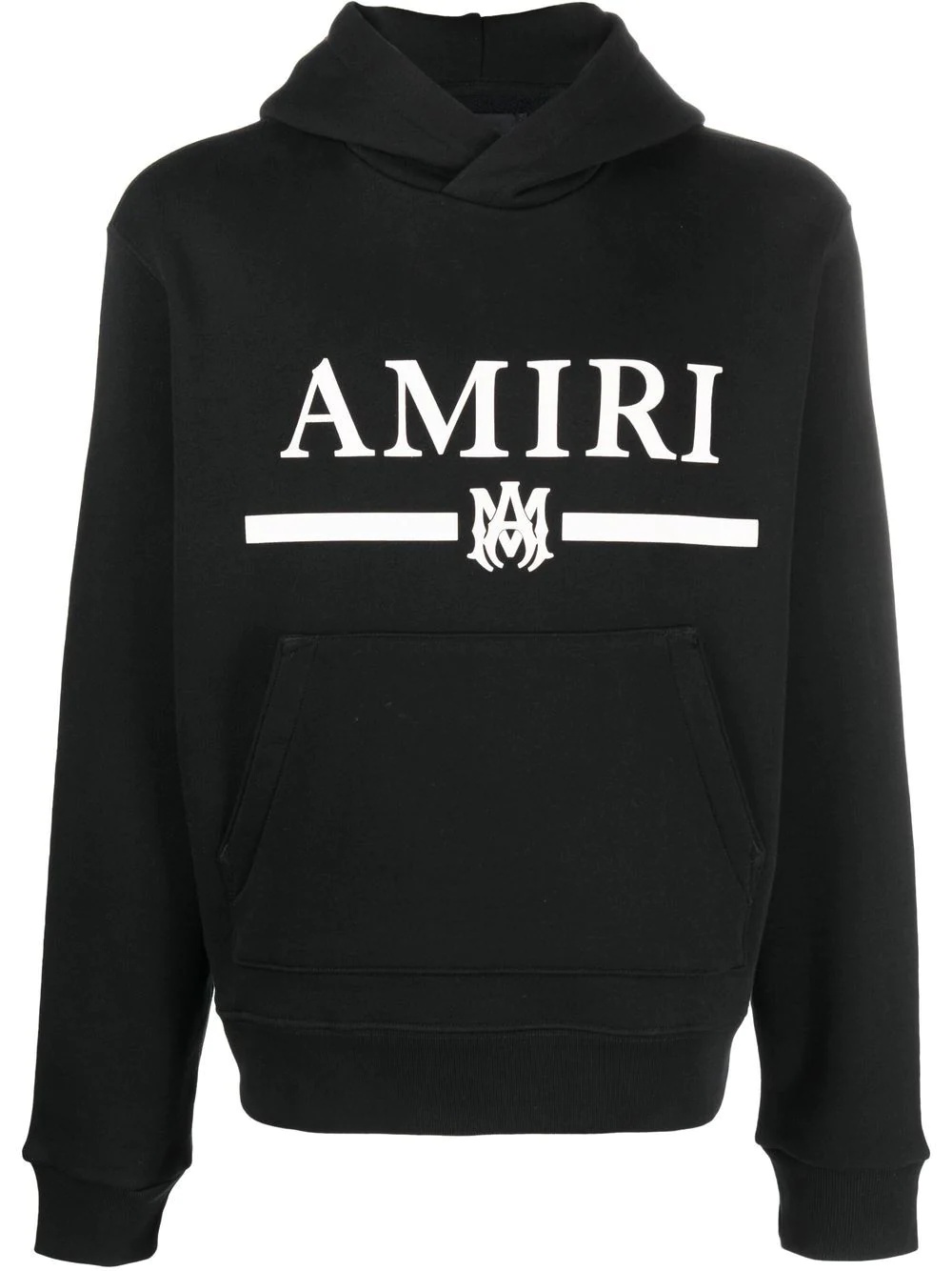 logo-print cotton hoodie - 1