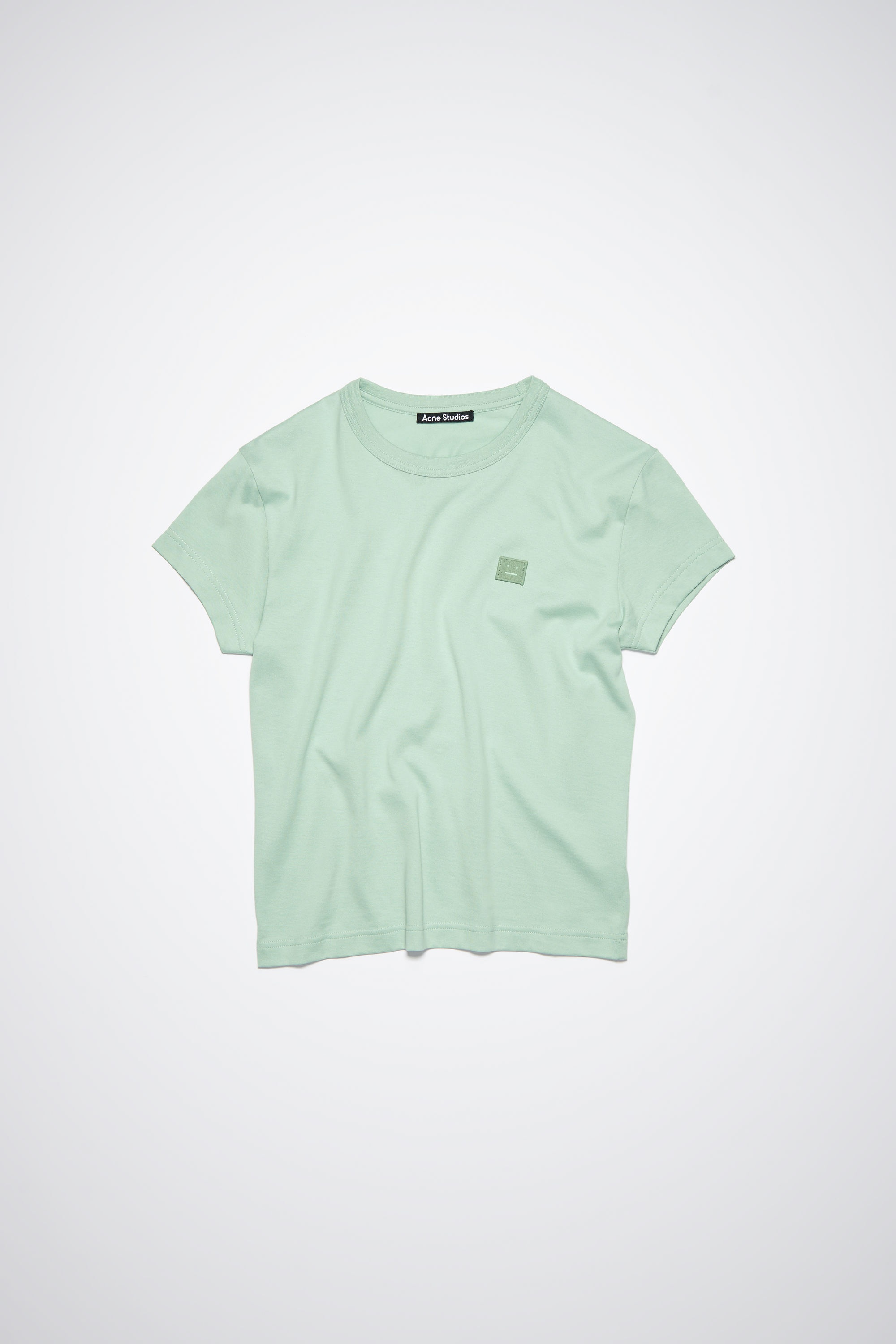 Crew neck t-shirt - Fitted fit - Soft green - 5