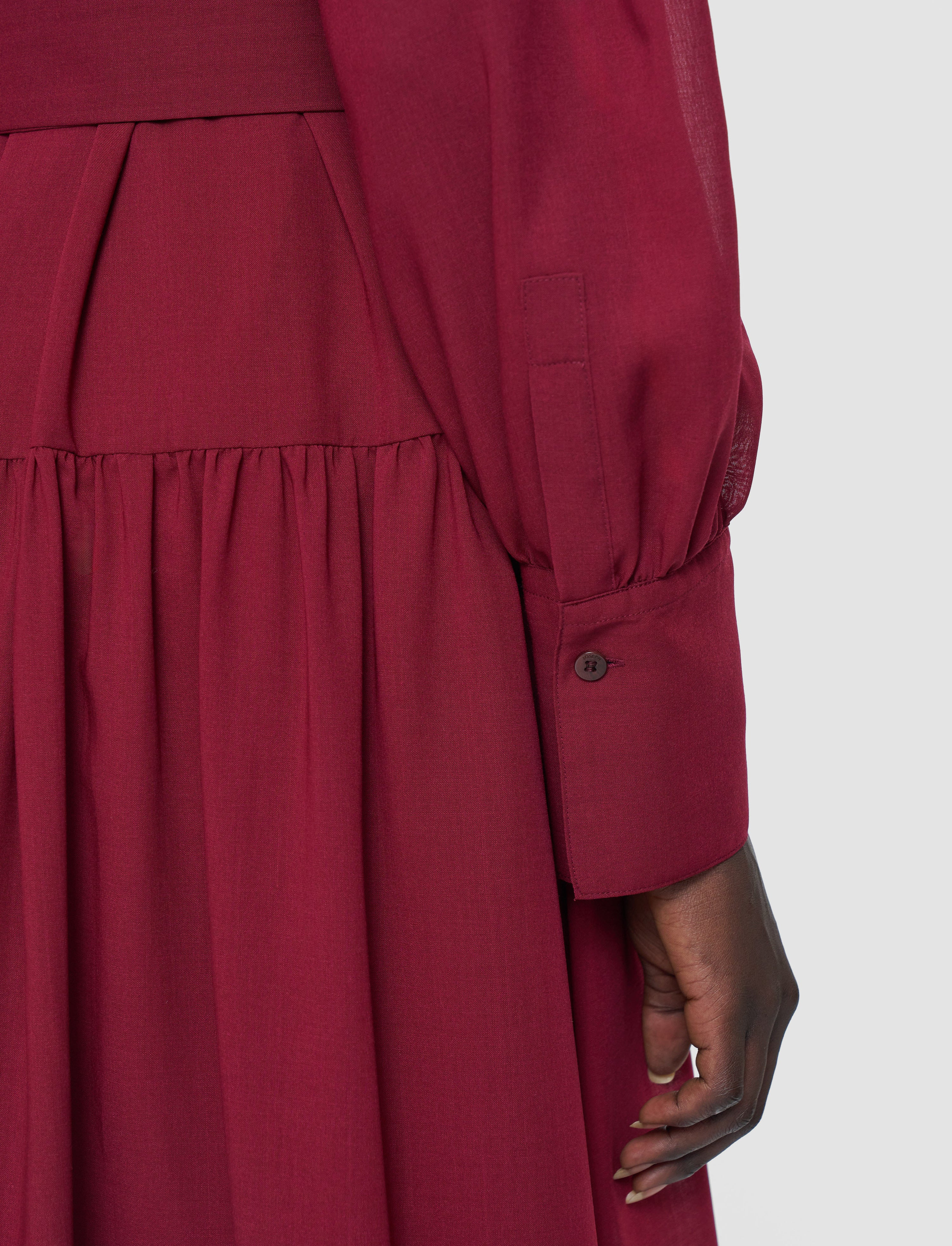 Emma Wool Voile Dress - 5