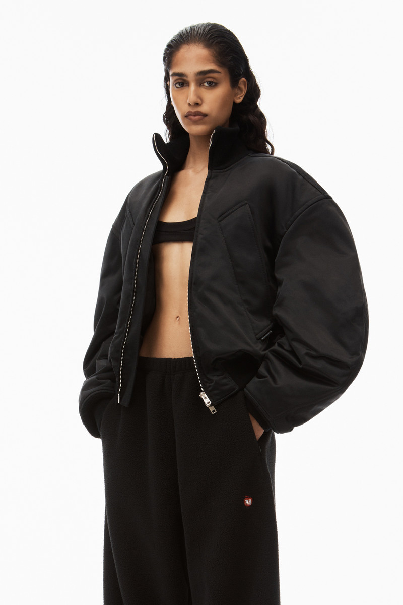 sweatpant in teddy fleece with red apple logo 6