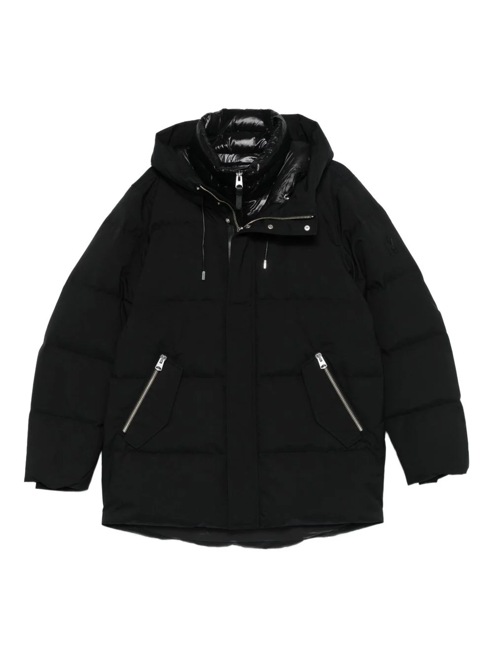 hooded padded jacket - 1