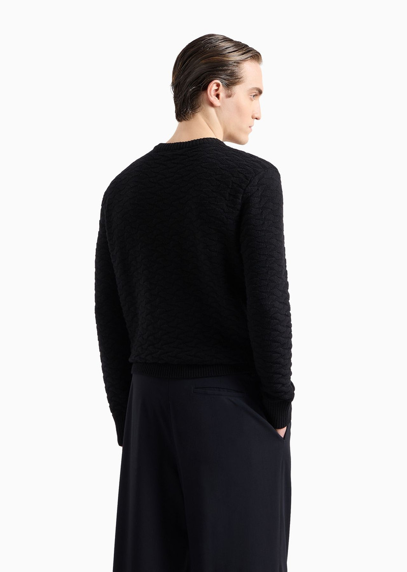 Jacquard virgin-wool blend crew-neck jumper 3