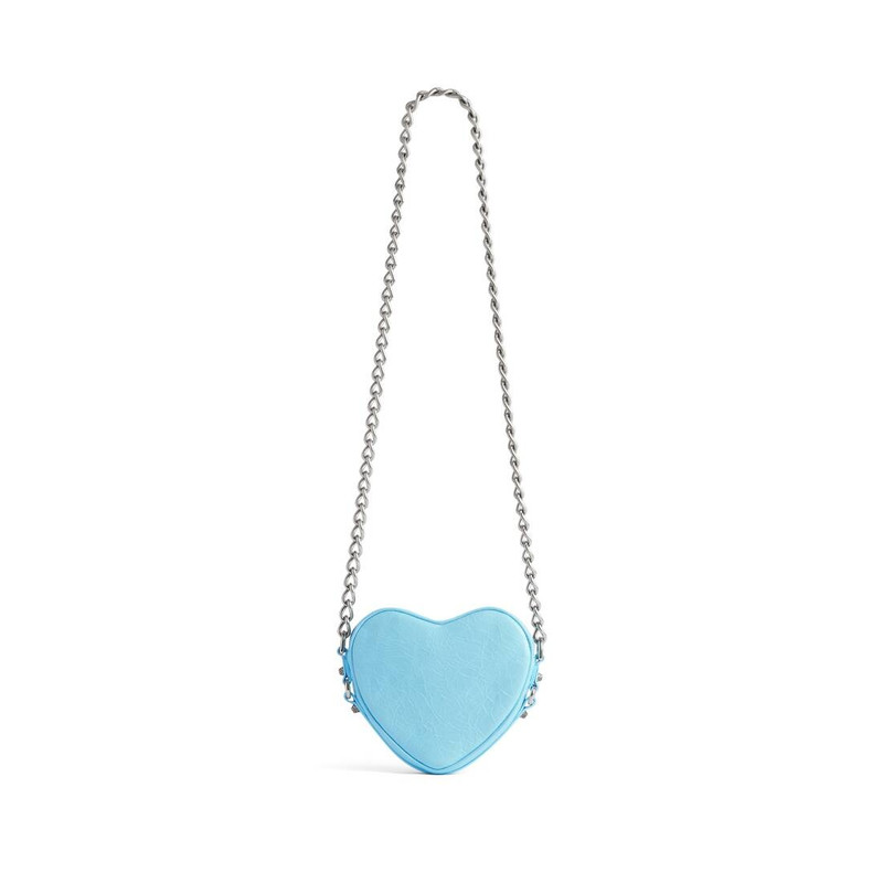 Women's Le Cagole Heart Mini Bag  in Blue 4