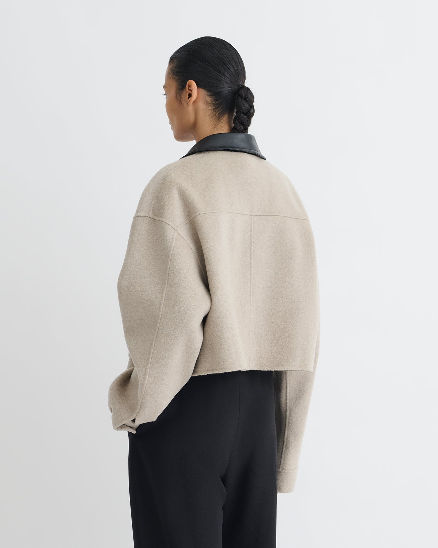 Cropped Double Wool Jacket - 2