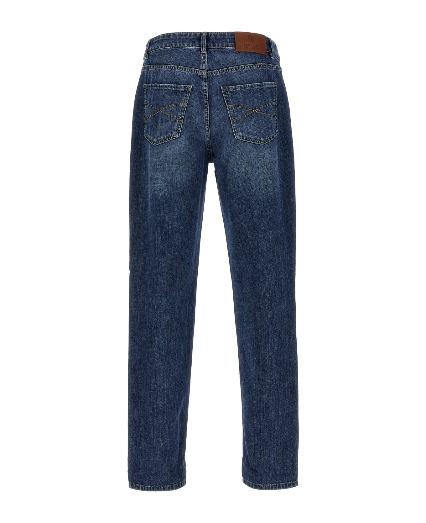 Logo Embroidery Jeans - 2
