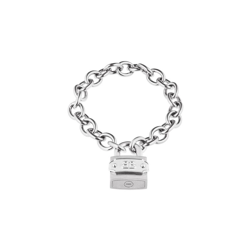 Bb Padlock Bracelet in Silver/antique Silver 1