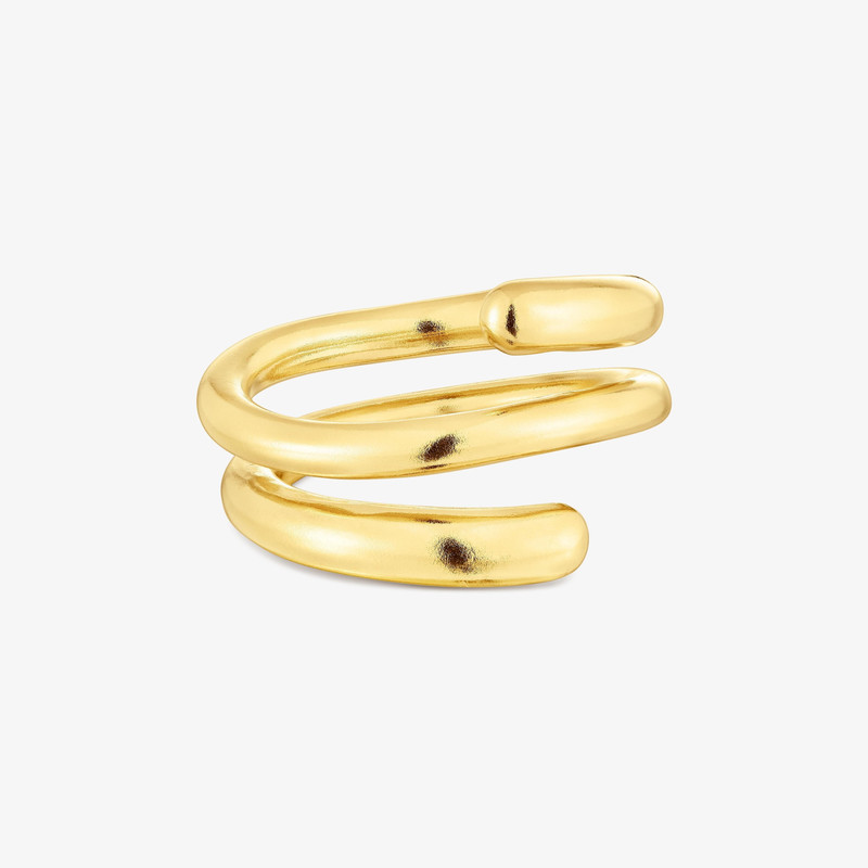 TOUS Silver vermeil Spiral ring New Hav outlook
