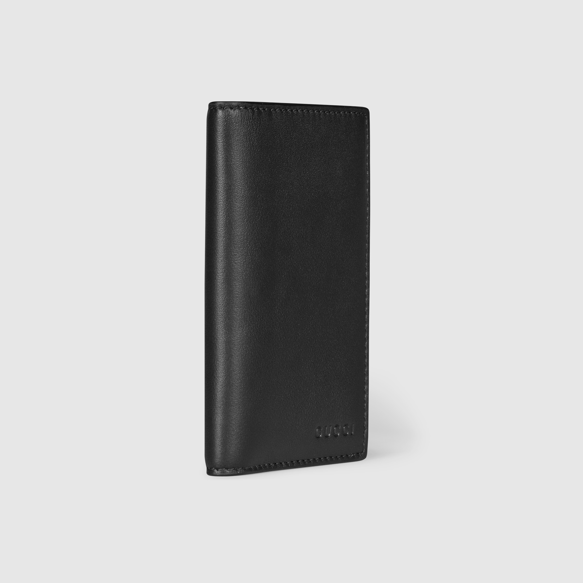 GG Emblem bi-fold embossed card case - 3