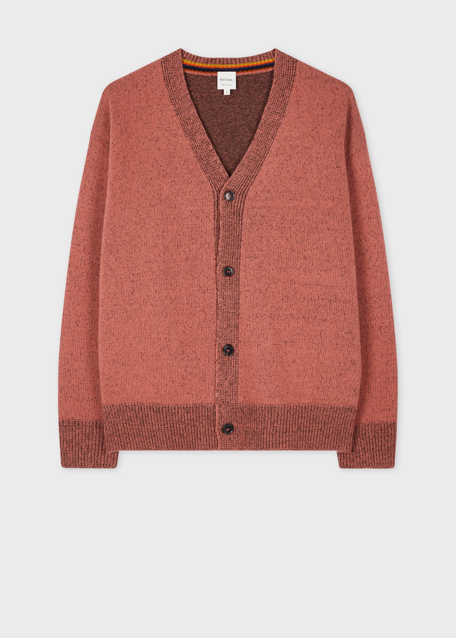 Pale Red Lambswool Cardigan - 1