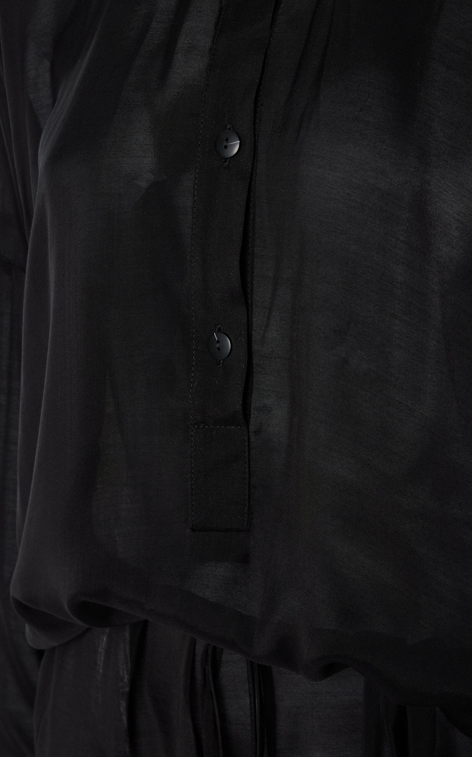 Cremona Gauze Maxi Dress black - 5