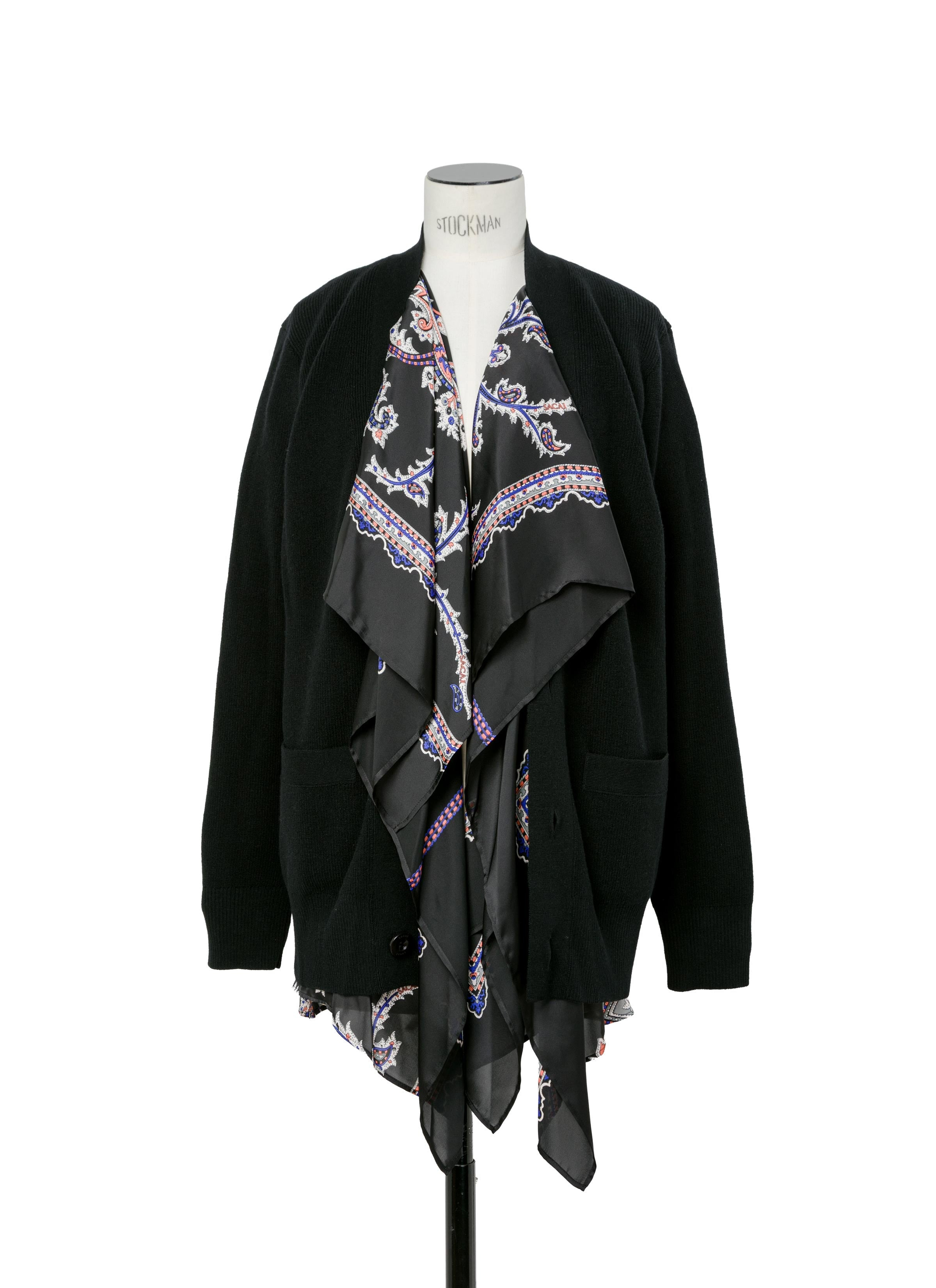Paisley Print x Wool Knit Cardigan - 5
