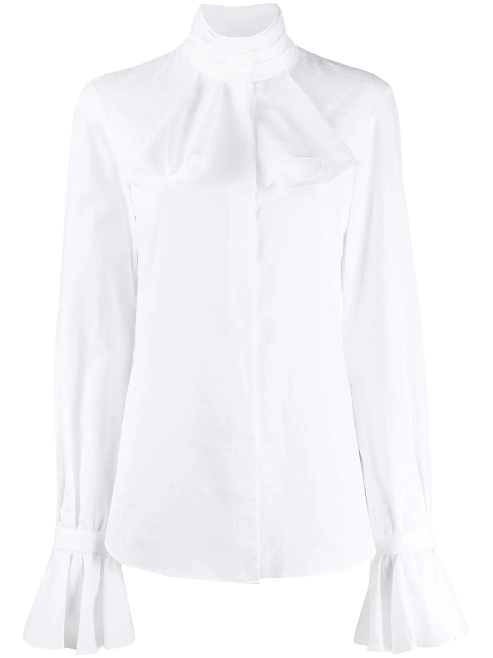 jabot-collar shirt - 1