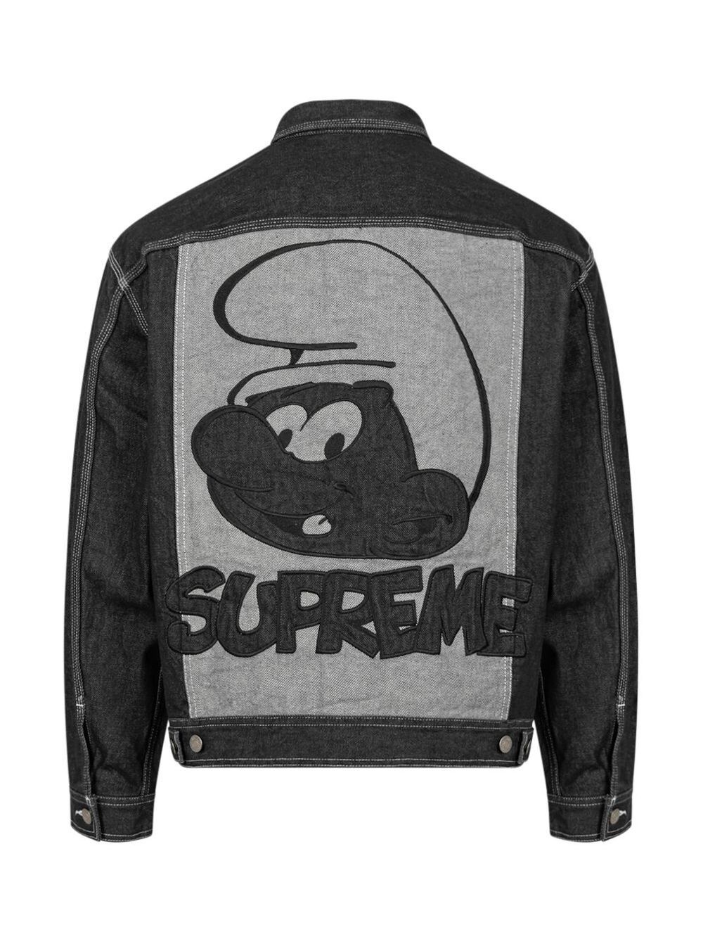 x Smurfs denim trucker jacket - 3