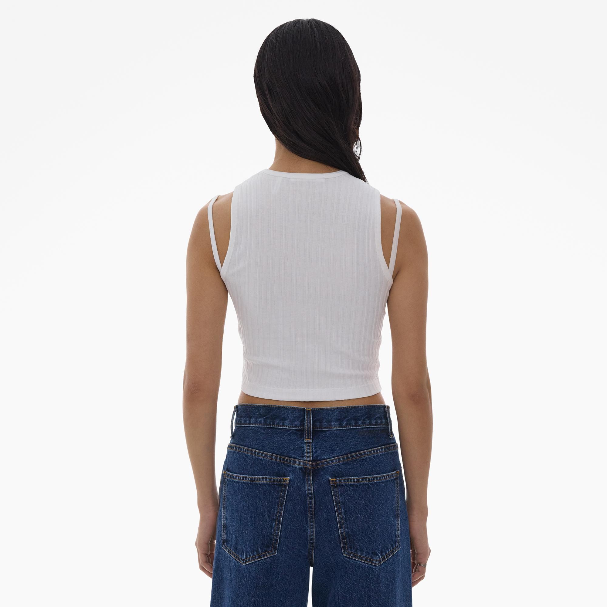 CROPPED MUSCLE TEE - 4