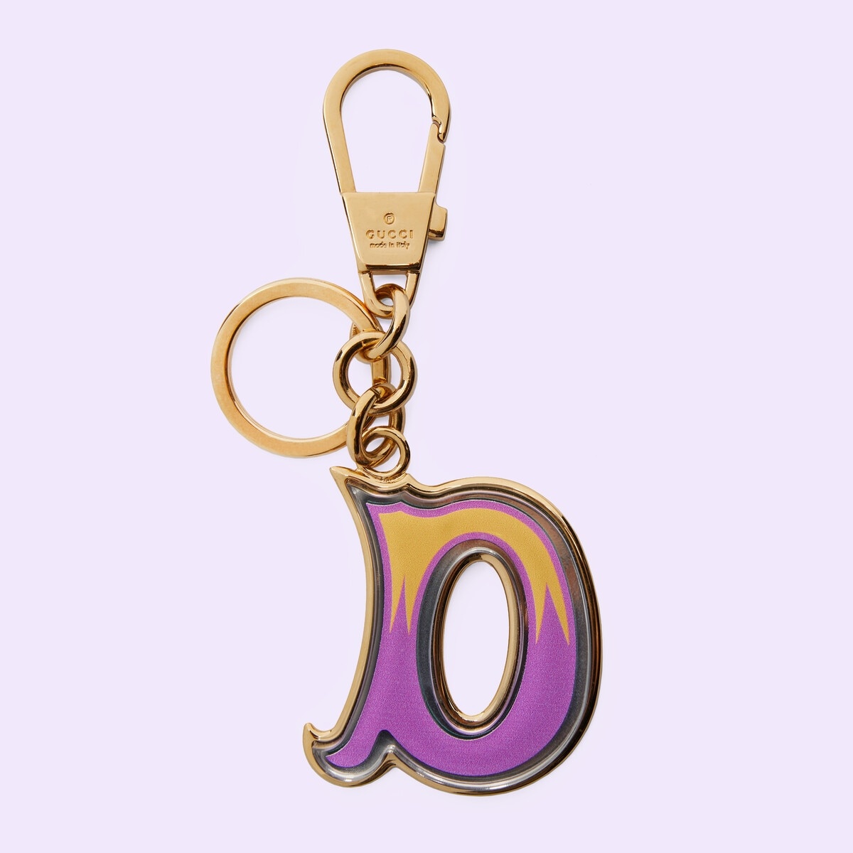 Letter D Plexiglas keychain - 1