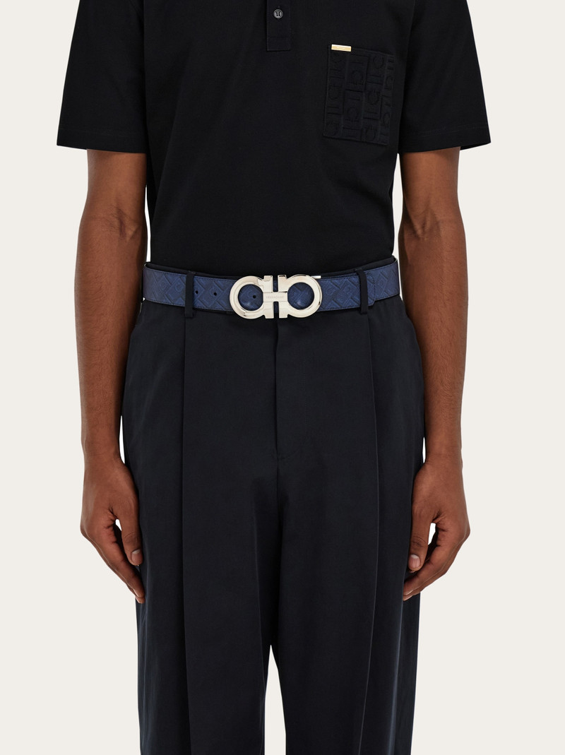 Reversible and adjustable Gancini belt 4
