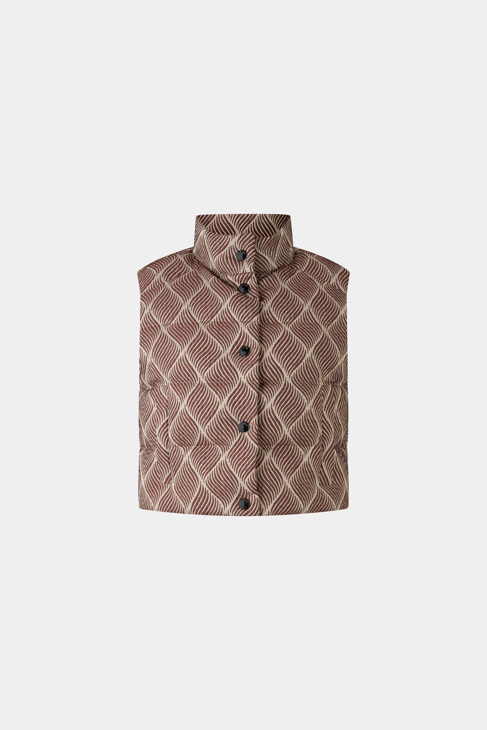 Cropp down vest Latoya in Wine red/cream - 1