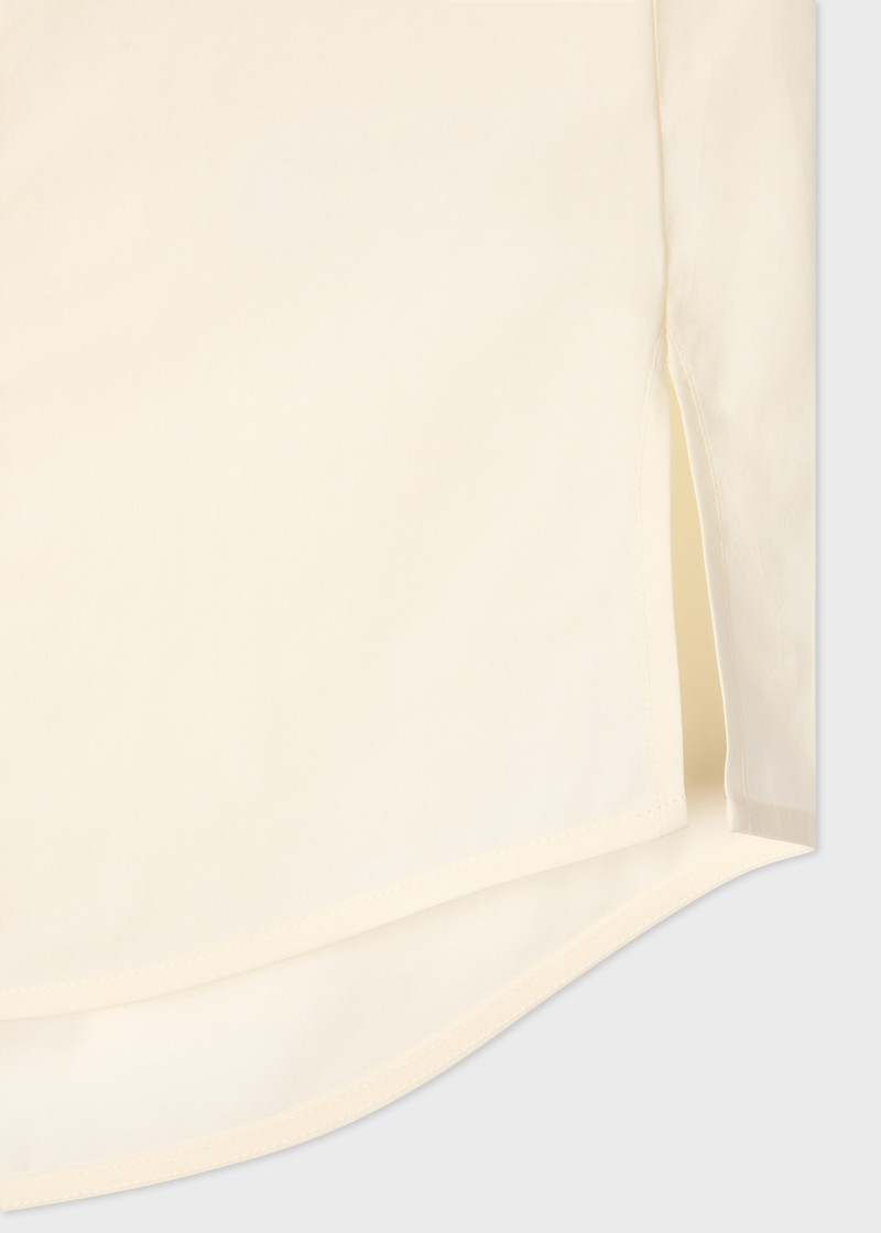 Paul Smith Women's Ecru Sleeveless Grandad Shirt outlook