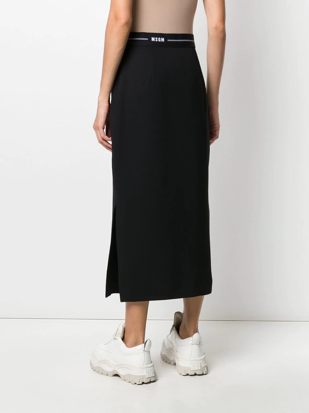 logo waistband skirt - 4