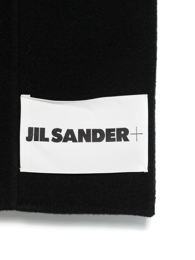 Jil Sander logo-patch scarf outlook
