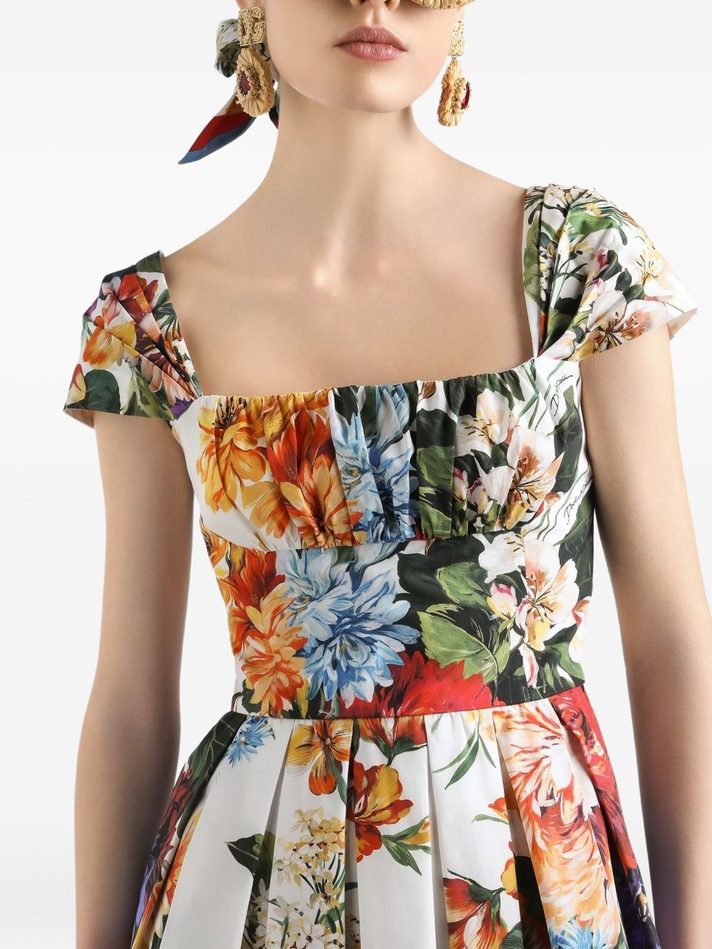 floral-print dress - 4