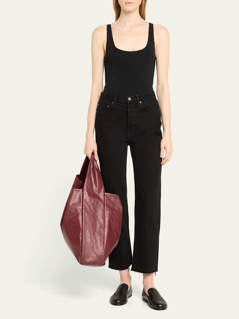 Oil Faux-Leather Shoulder Bag 5