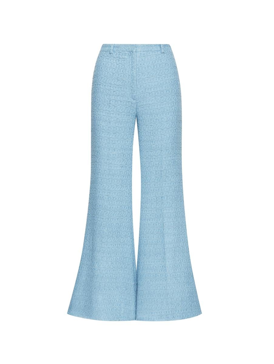 HIGH WAISTED TWEED FLARE PANTS - 1