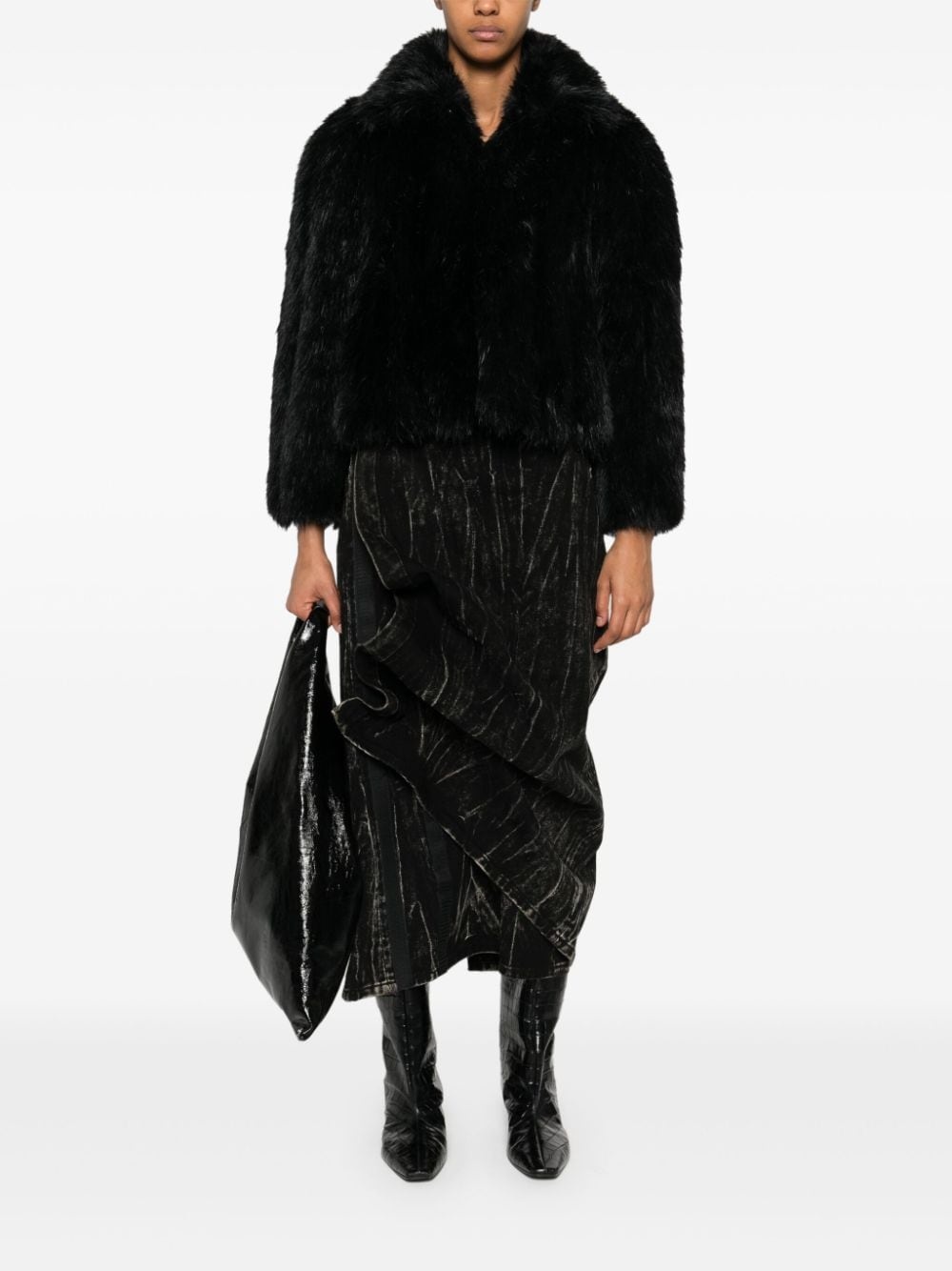 BALENCIAGA faux-fur jacket | REVERSIBLE