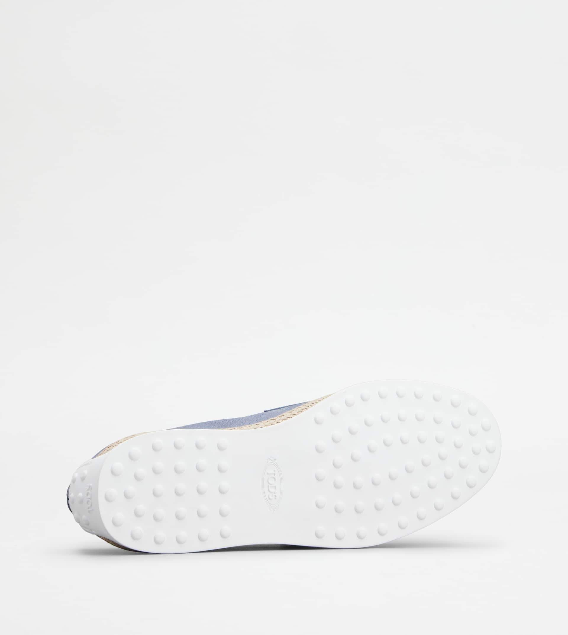 LOAFERS IN SUEDE - LIGHT BLUE - 4