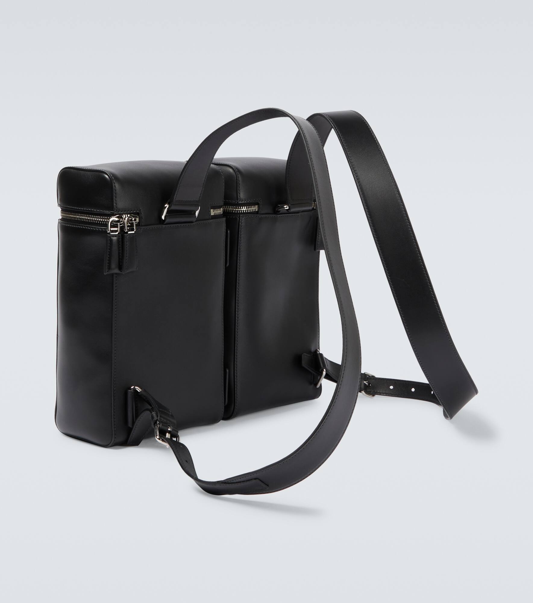 Convertible leather backpack - 5