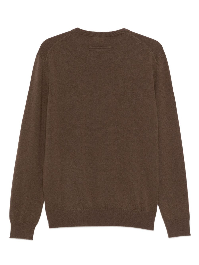 ZEGNA round-neck long-sleeve sweater outlook