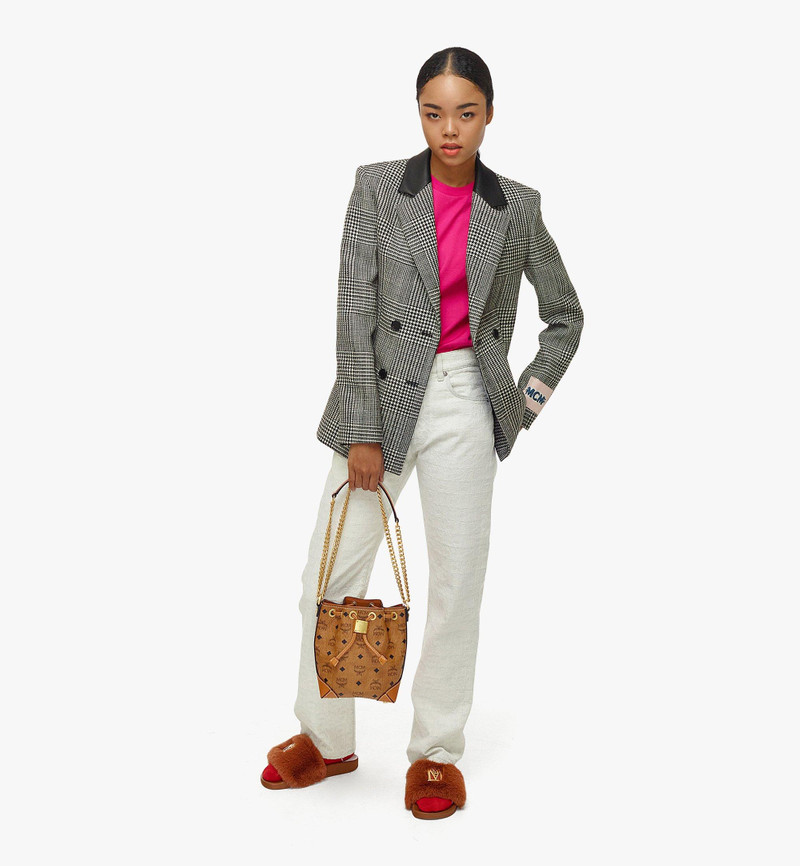 MCM Klassik Drawstring Bag in Visetos outlook