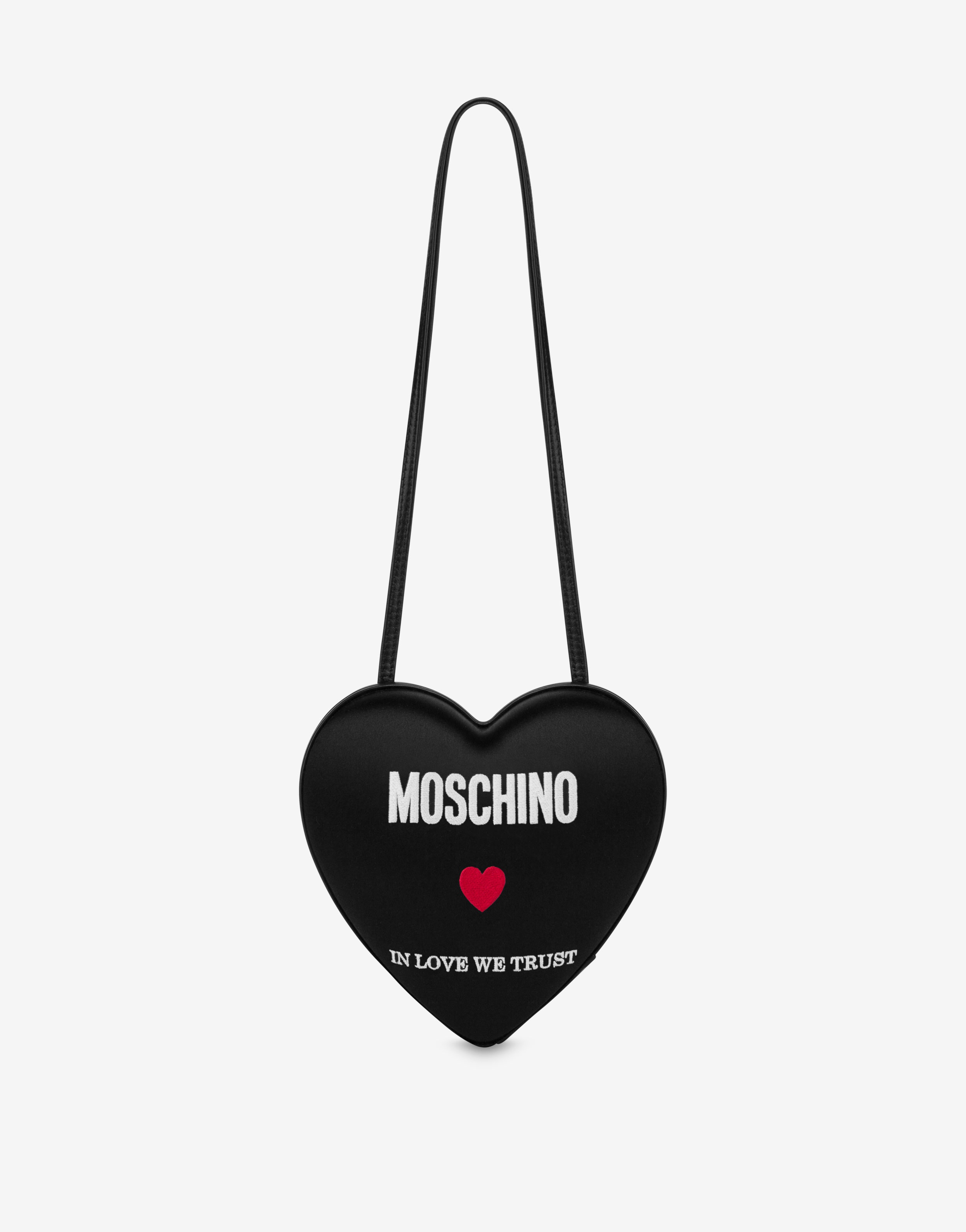 IN LOVE WE TRUST MOSCHINO HEARTBEAT SHOULDER BAG - 1