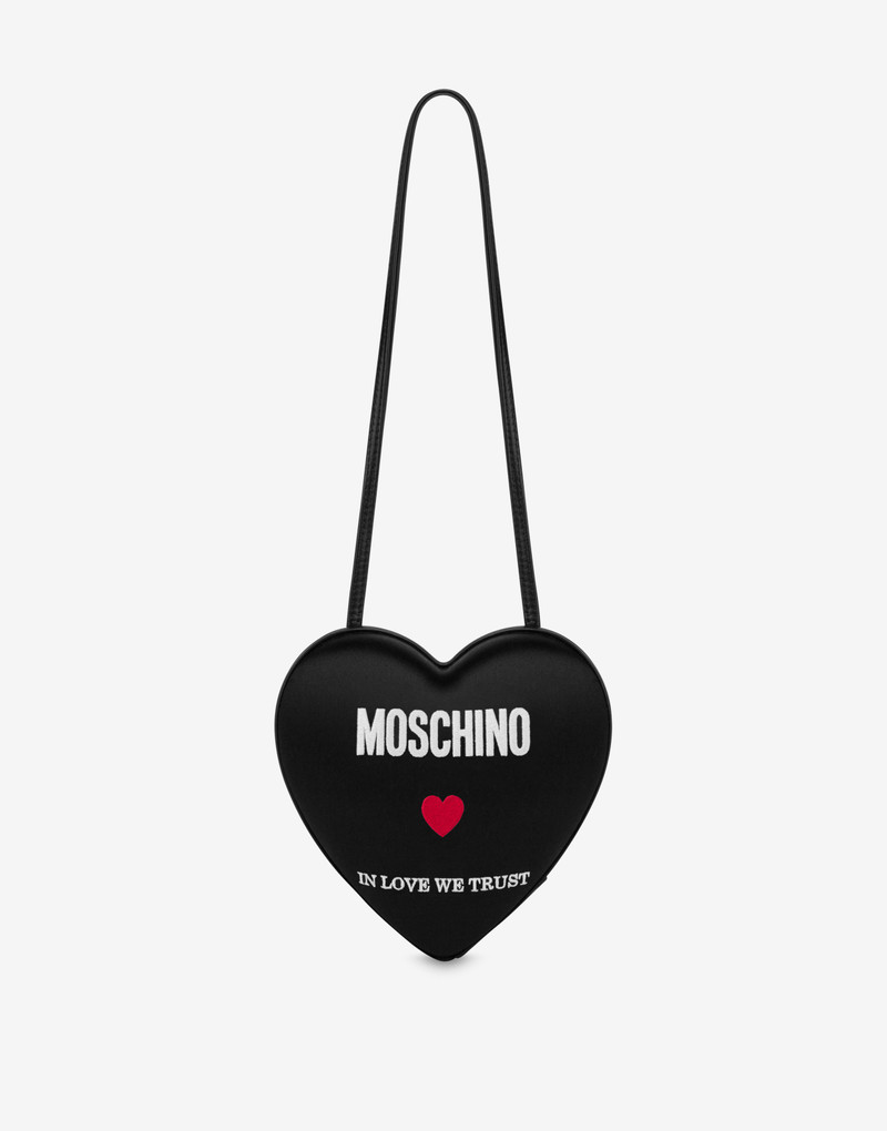 IN LOVE WE TRUST MOSCHINO HEARTBEAT SHOULDER BAG - 1
