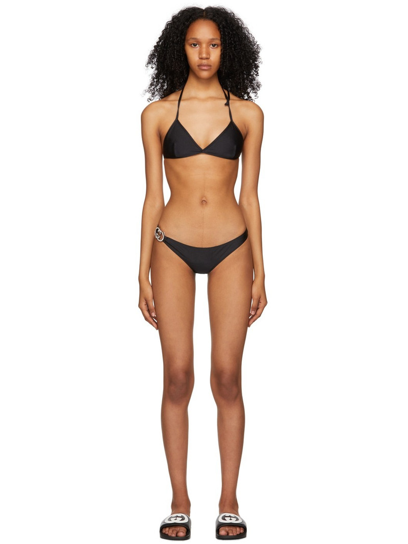 rhinestone interlocking G bikini set 1