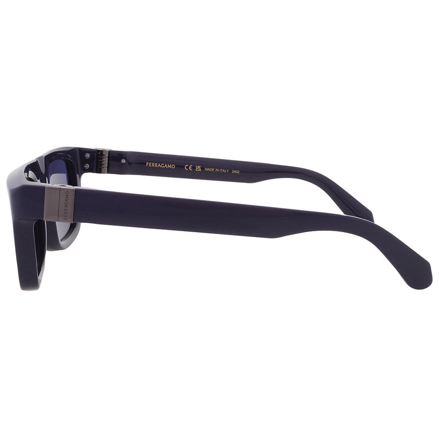 Ferragamo Blue Square Men's Sunglasses SF2009S 414 56 - 4