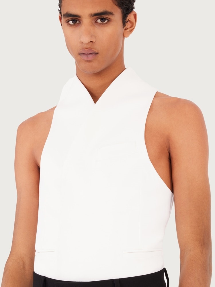 DOUBLE BREASTED SLIM FIT WAISTCOAT - 4