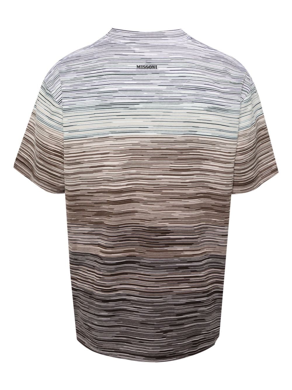 Slub-pattern cotton T-shirt - 2