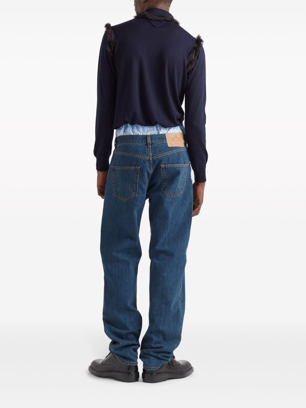 low-rise straight-leg jeans - 3