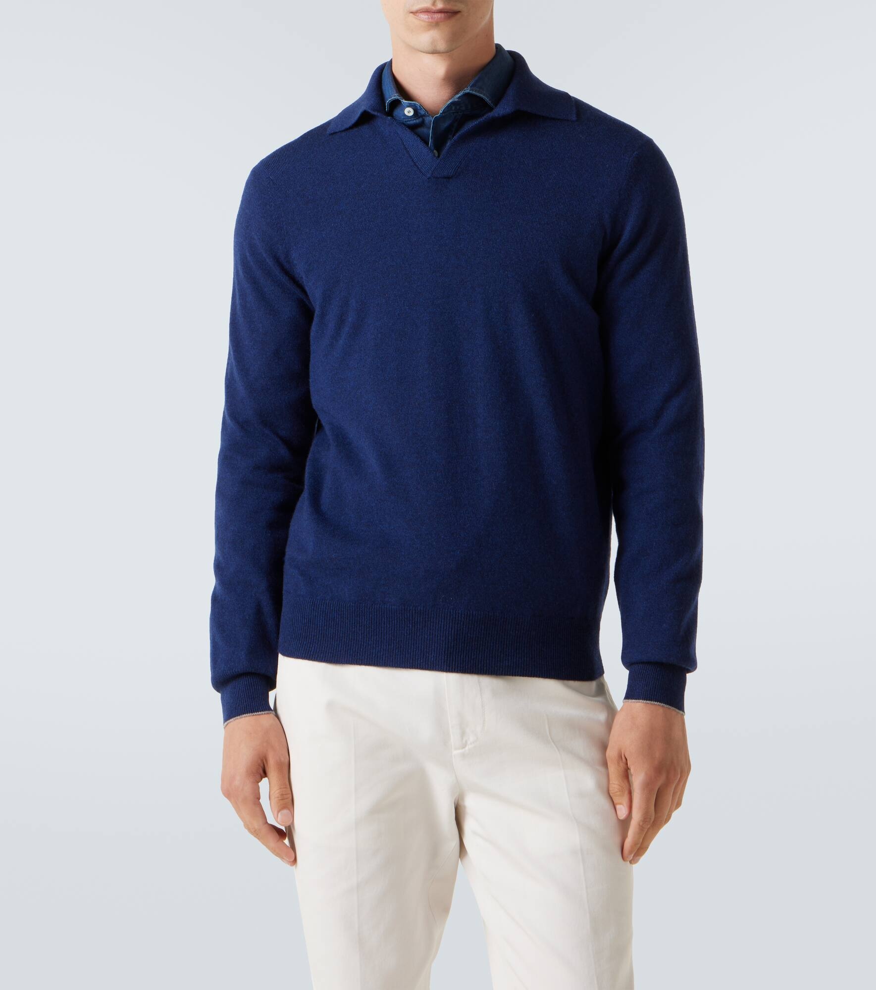 Cashmere polo sweater - 3