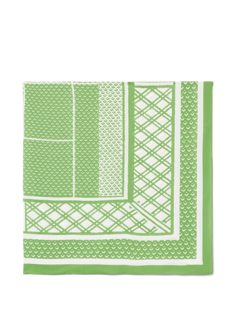 LACOSTE tennis patterned scarf outlook