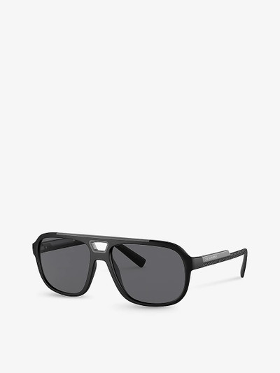 Dolce & Gabbana DG6179 pilot-frame nylon sunglasses outlook
