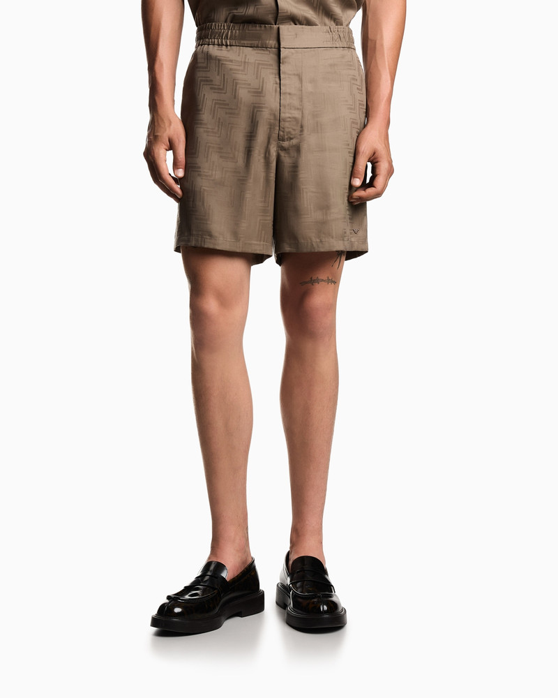 EMPORIO ARMANI ASV JACQUARD LYOCELL BERMUDA SHORTS outlook