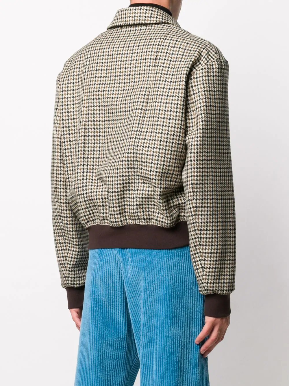 plaid check bomber jacket - 4