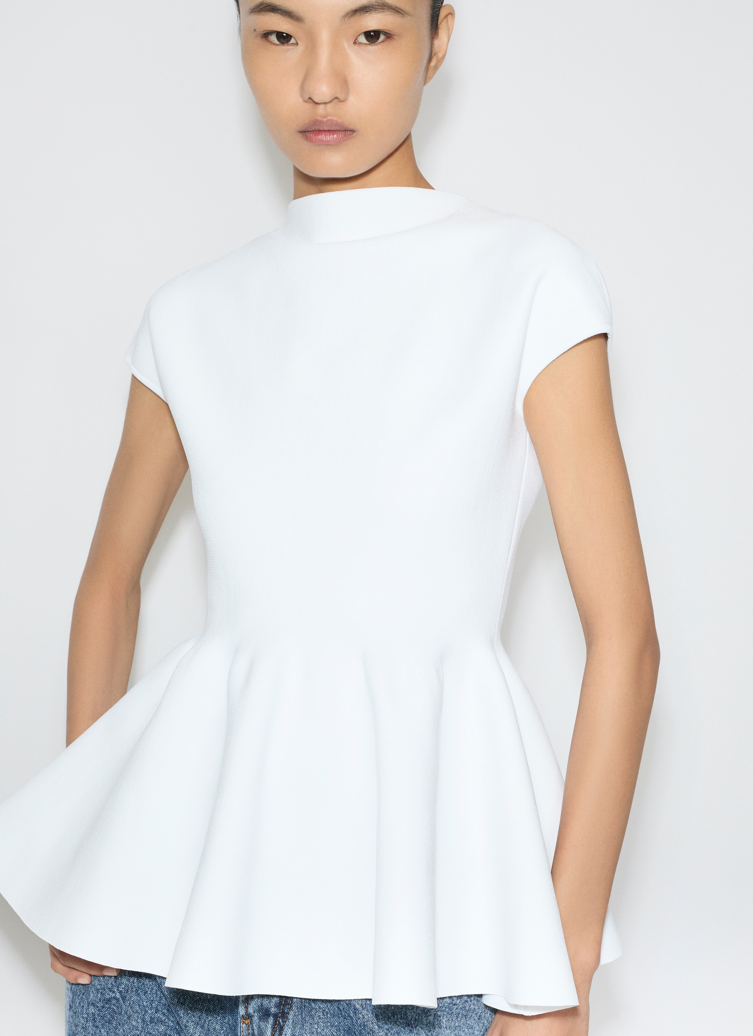 KNIT PEPLUM TOP - 5